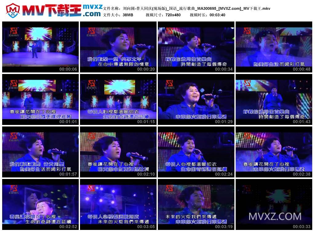 刘向圆-普天同庆(现场版)_国语_流行歌曲_MA300695